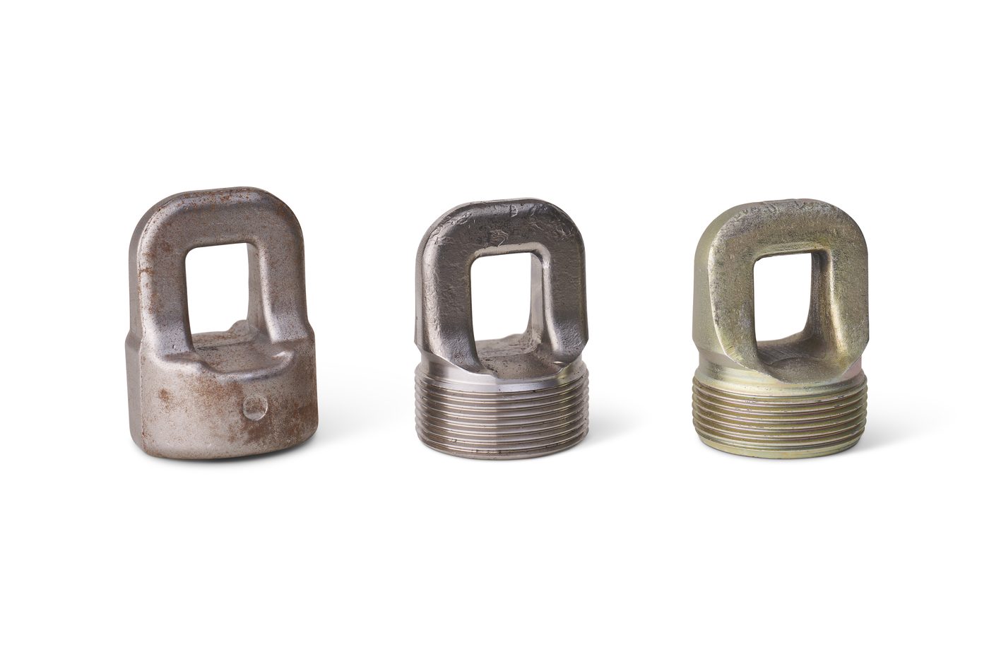 Cáncamo en tres acabados